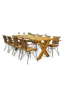 Tia Doğal Ahşap Mutfak ve Yemek Masası-100-260